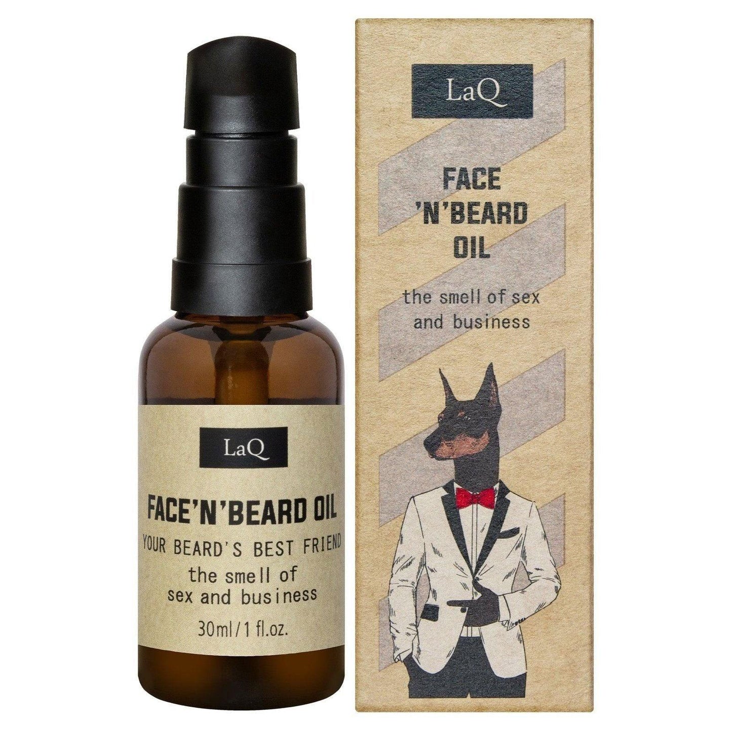 LaQ Face 'n' Beard Oil Doberman Baardolie | 30ml - MISTER33.COM