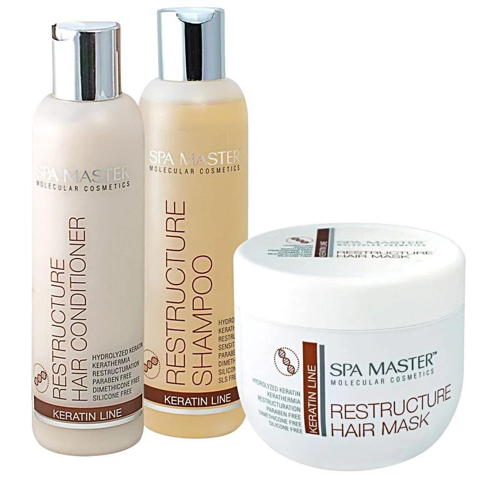 SPA MASTER Voordeelset Keratine Shampoo+Conditioner+Haarmasker | 900ml - MISTER33.COM