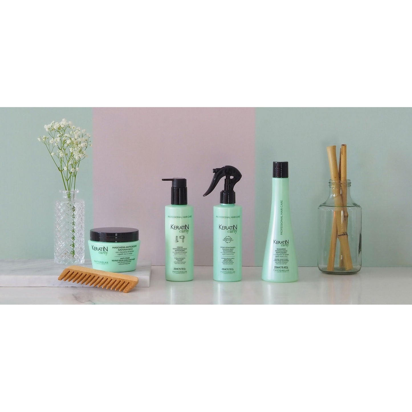 PHYTORELAX Anti - frizz Keratine Shampoo voor Krullend en Pluizig Haar - 250ml | MISTER33.COM