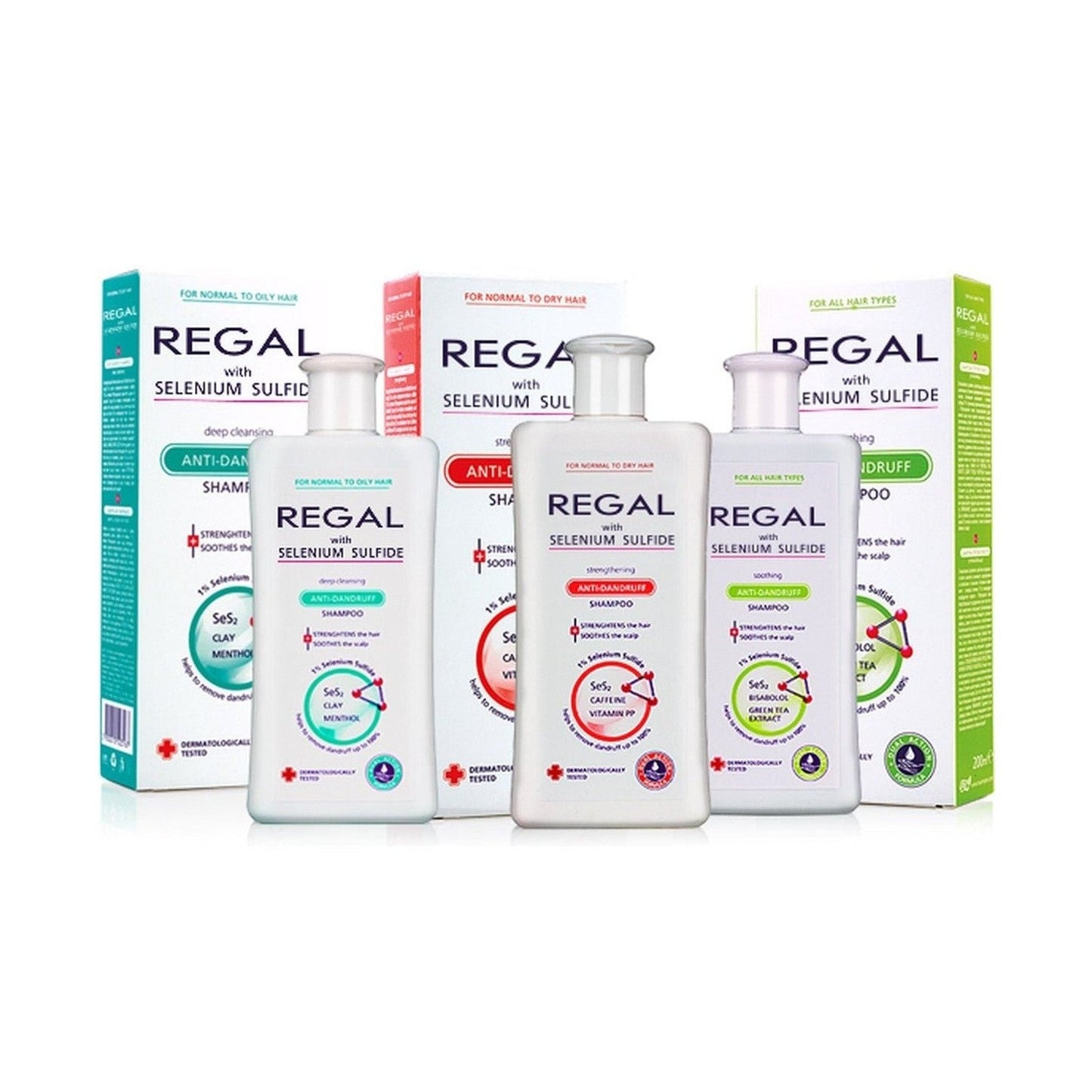 REGAL Anti - roos Shampoo Selenium Sulfide Normaal tot Droog Haar - 200ml | MISTER33.COM