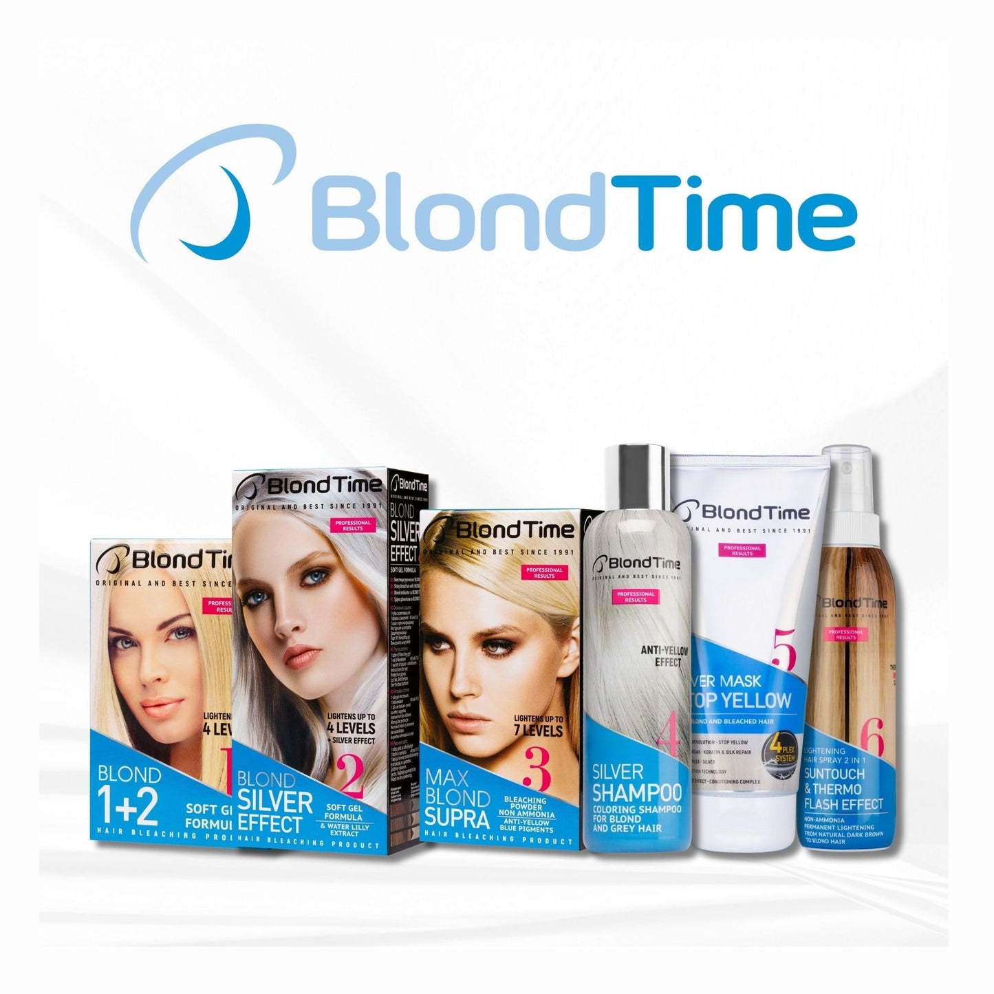 BLOND TIME Bleekgel met Zilvereffect voor 4 Tinten Lichter Haar - 135ml | MISTER33.COM