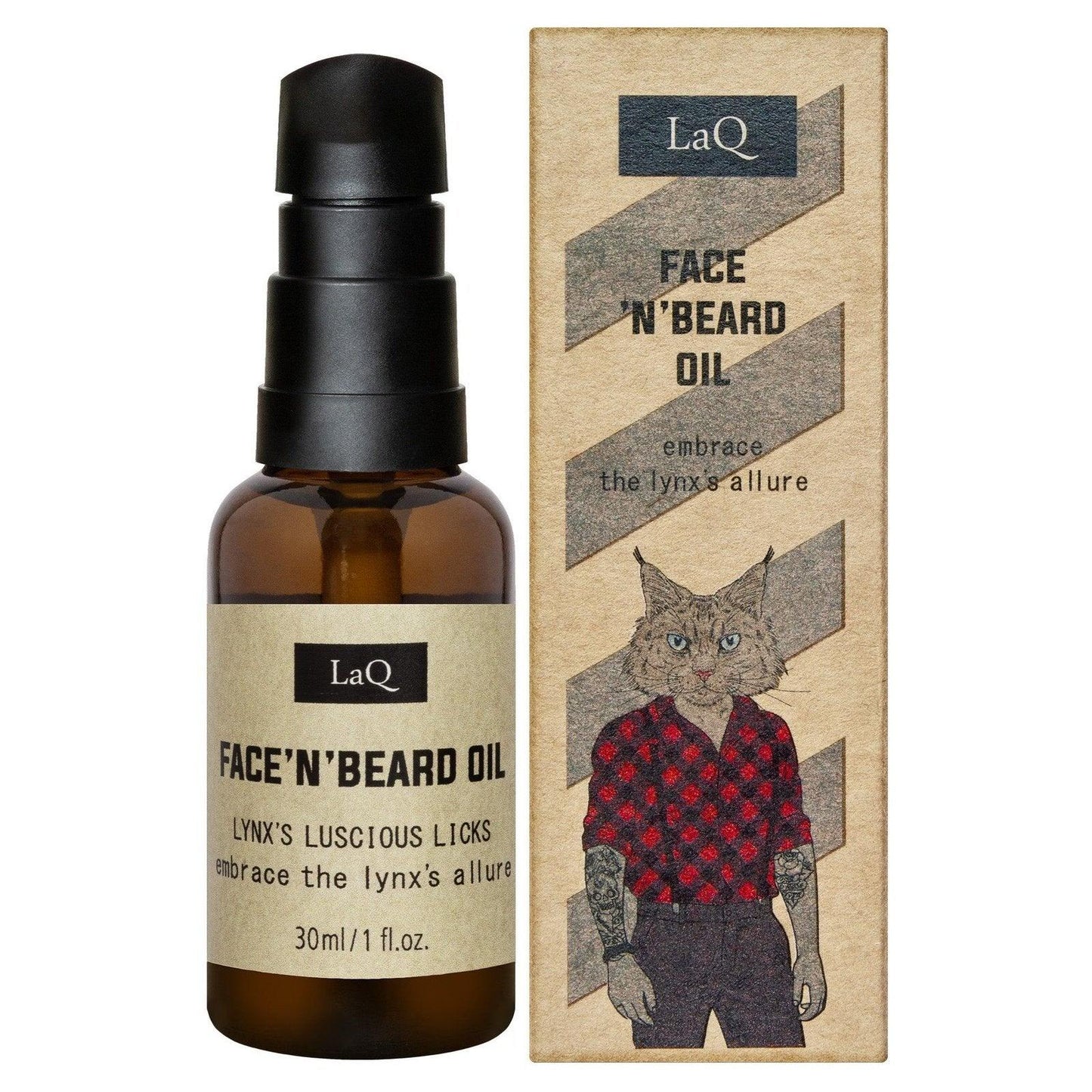 Face 'n' Beard Oil Lynx Baardolie - 30ml - MISTER33.COM