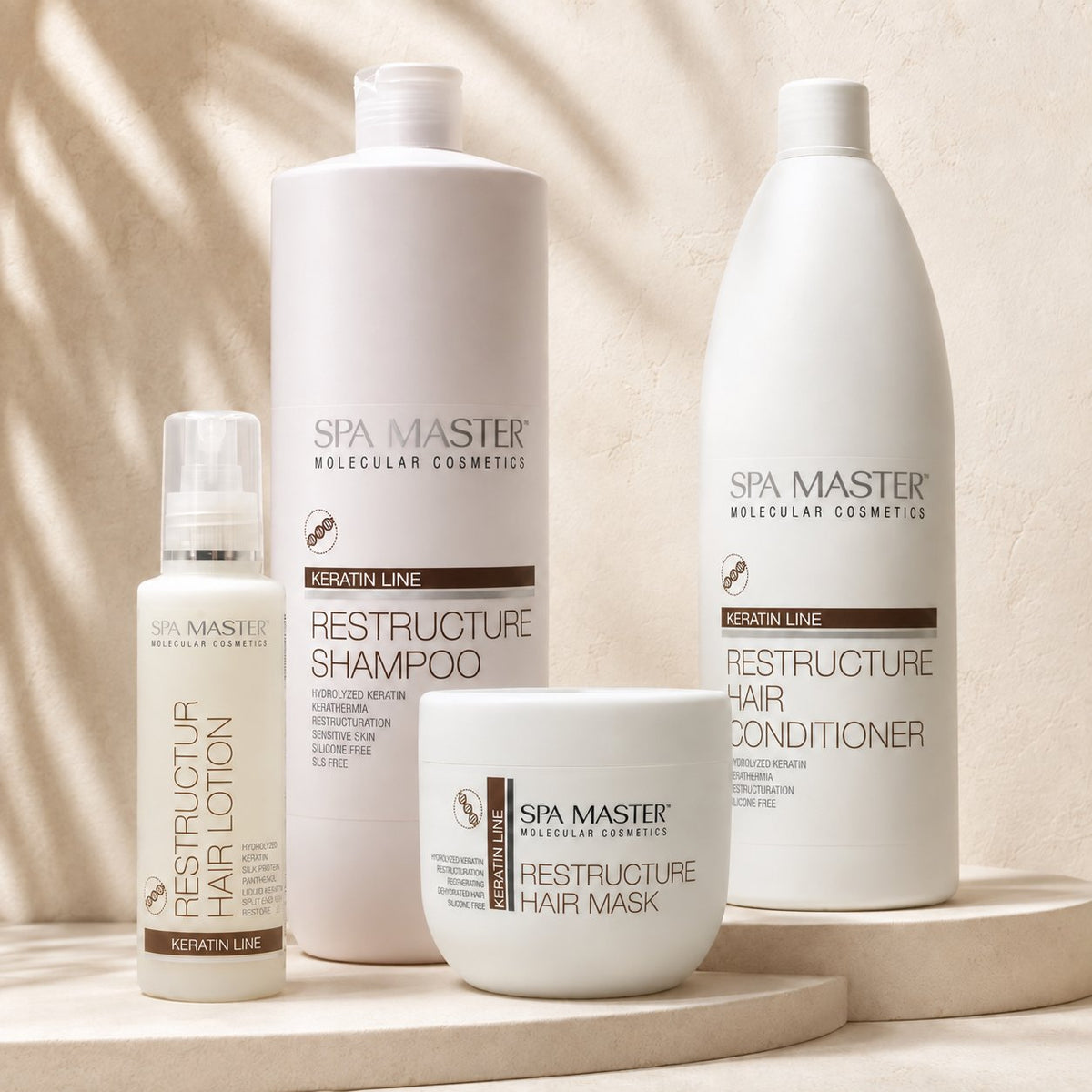 Spa Master Herstellende Keratine Conditioner XXL – met andere producten uit de lijn