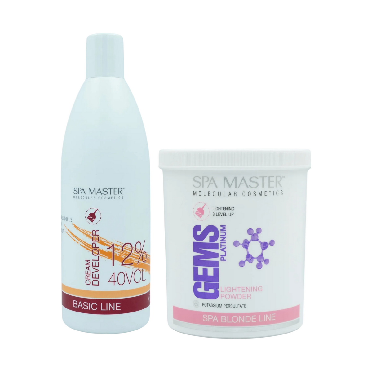 SPA MASTER Blondeerset Cream Developer 12% + Blondeerpoeder - 930ml + 500gr | MISTER33.COM