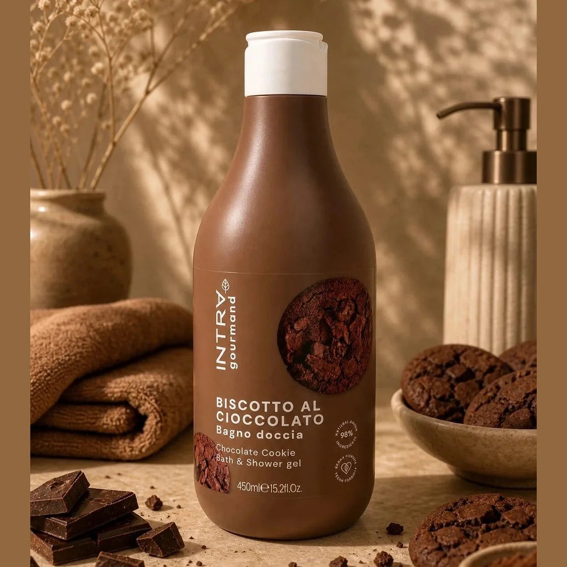 Intra Gourmand Chocolate Cookie Douchegel – Bath & Shower Gel – 450ml