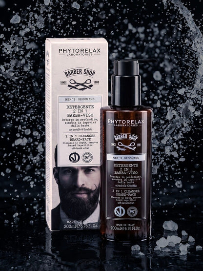 Phytorelax 2-in-1 Beard and Face Cleanser – 200ml