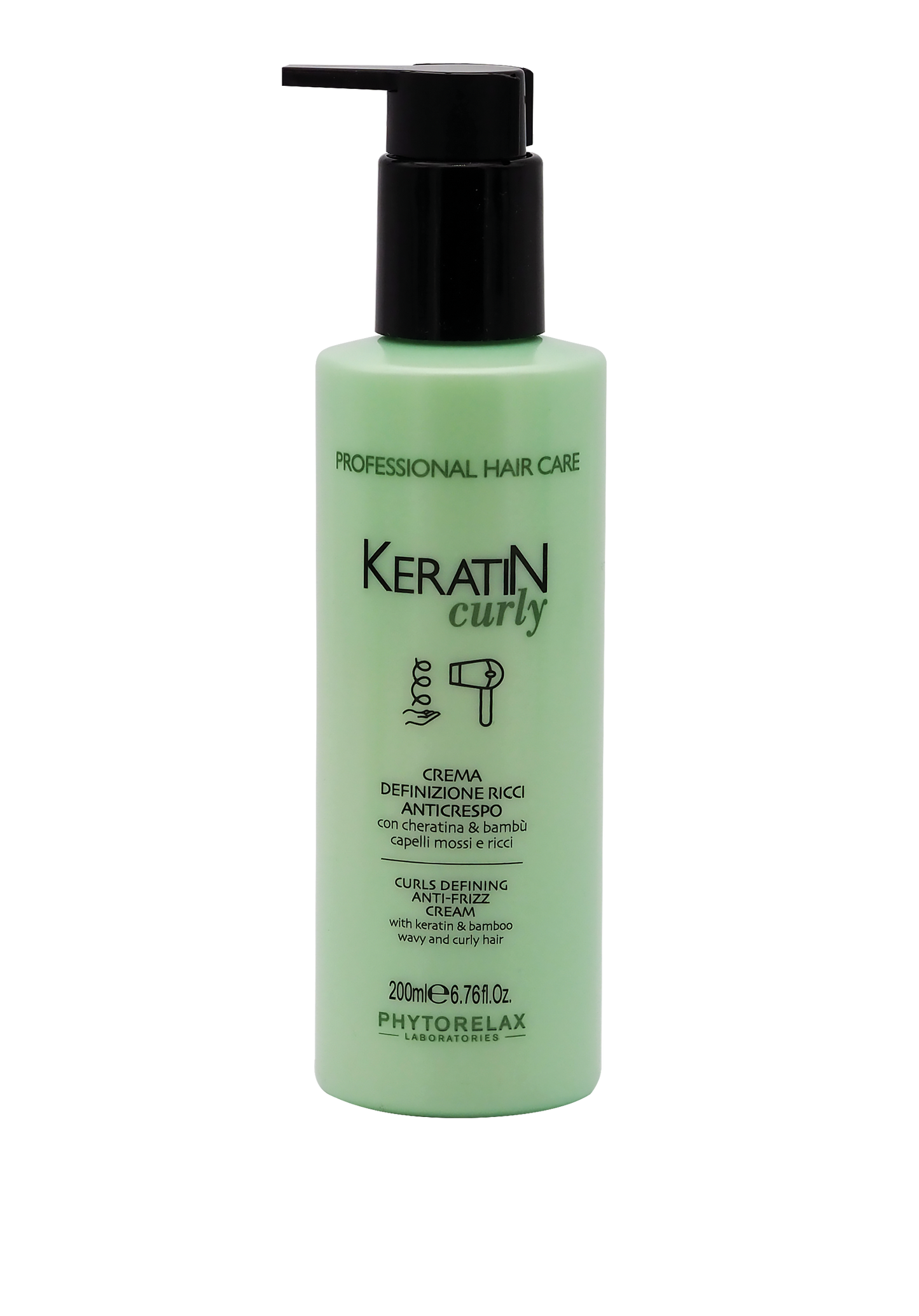 Anti-frizz Keratine Haarcrème voor Krullend Haar | 200ml