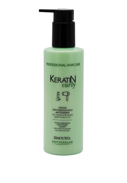 Anti-frizz Keratine Haarcrème voor Krullend Haar | 200ml