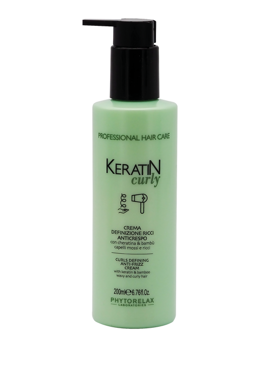 Anti-frizz Keratine Haarcrème voor Krullend Haar | 200ml