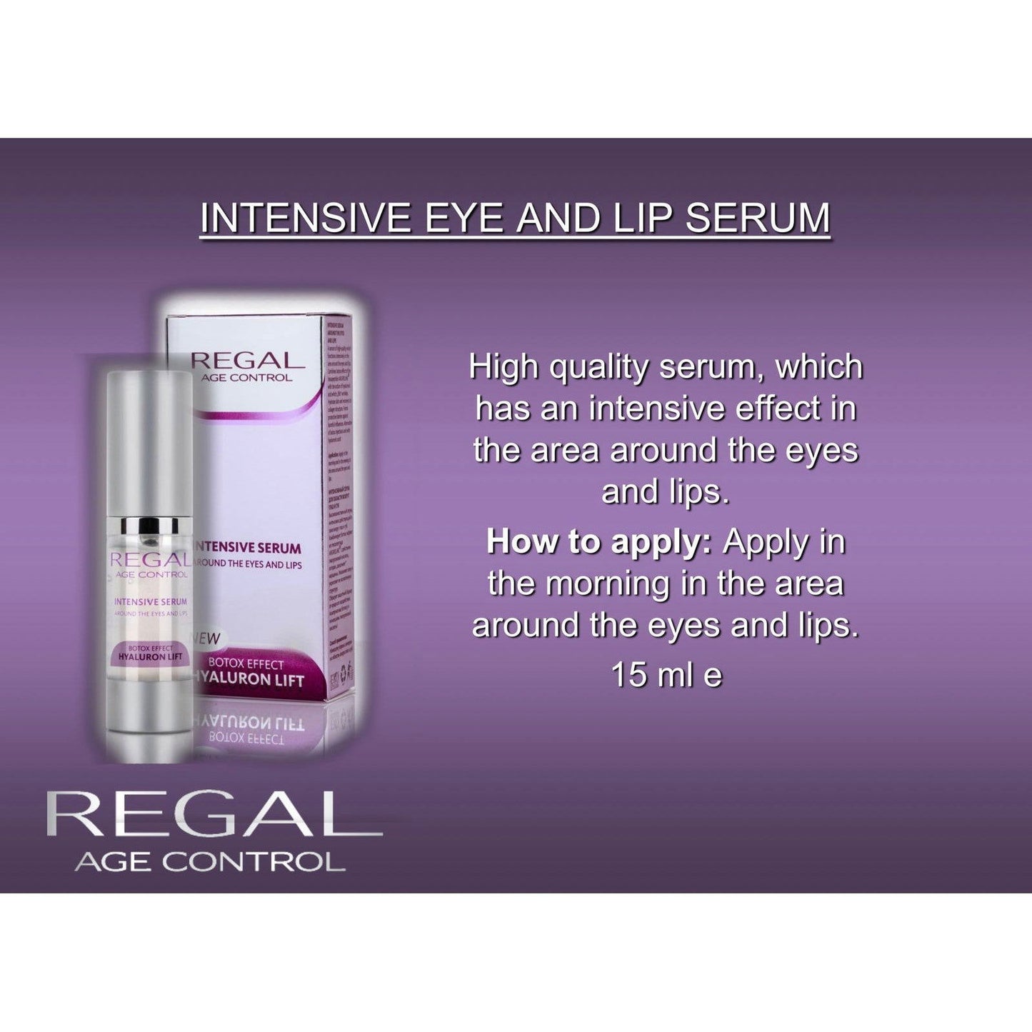 Anti-Rimpel Serum rond Ogen/Lippen Botox Effect - 15ml - MISTER33.COM