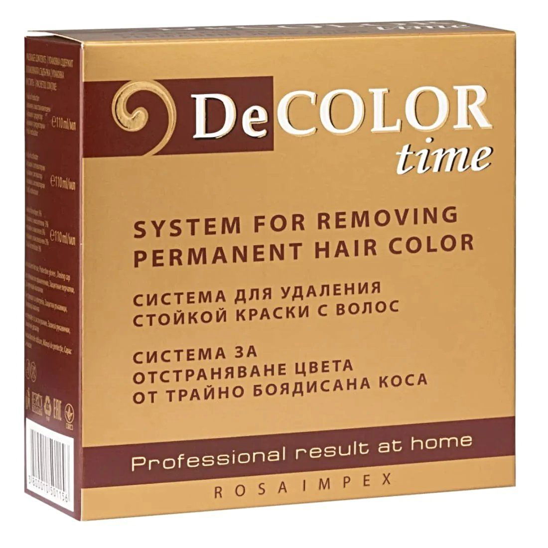Bleeksysteem voor Verwijdering Permanente Haarverf | 330ml DECOLOR TIME