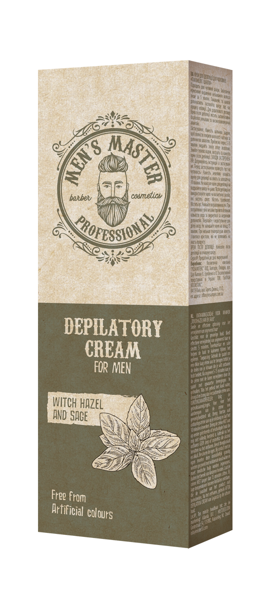 Men's Master Hair Removal Cream for Men with Aftercare – 150ml + 25ml