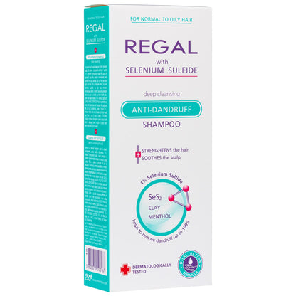 Regal Shampooing Antipelliculaire Sélénium – Cheveux Normaux et Gras – 200ml