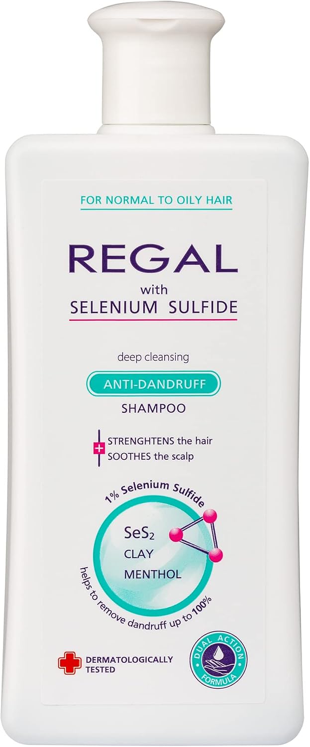 Regal Shampooing Antipelliculaire Sélénium – Cheveux Normaux et Gras – 200ml