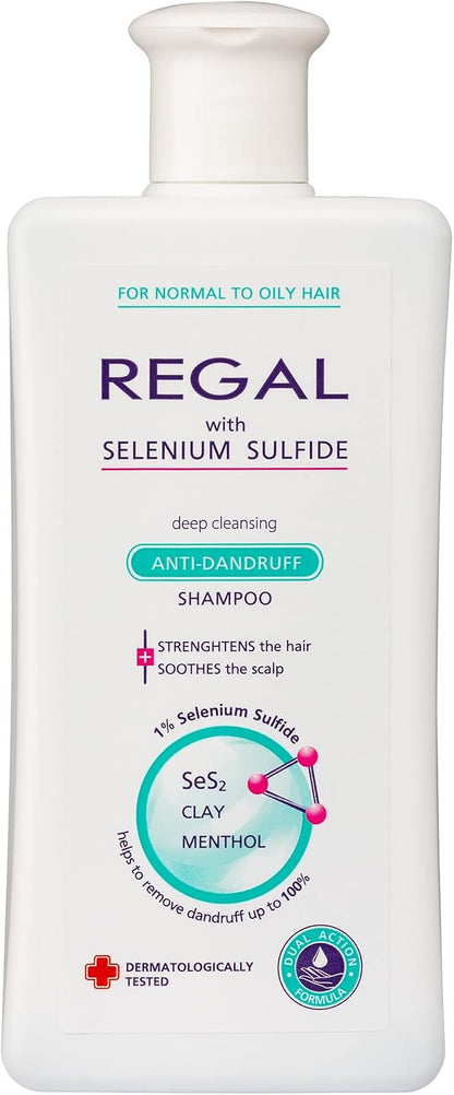 Regal Shampooing Antipelliculaire Sélénium – Cheveux Normaux et Gras – 200ml
