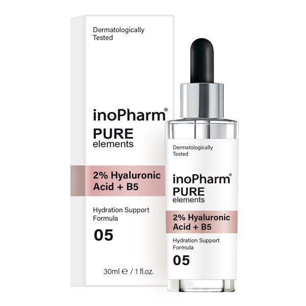 INOPHARM Pure Elements 05 Hydraterend Serum met Hyaluronzuur/Vitamine B5 | 30ml - MISTER33.COM