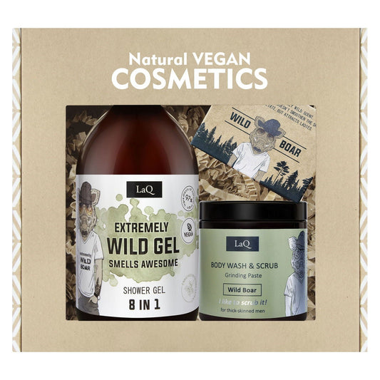 Wild Boar Giftset Shower Gel & Body Scrub & Soap Bar | 815g -  - MISTER33.COM
