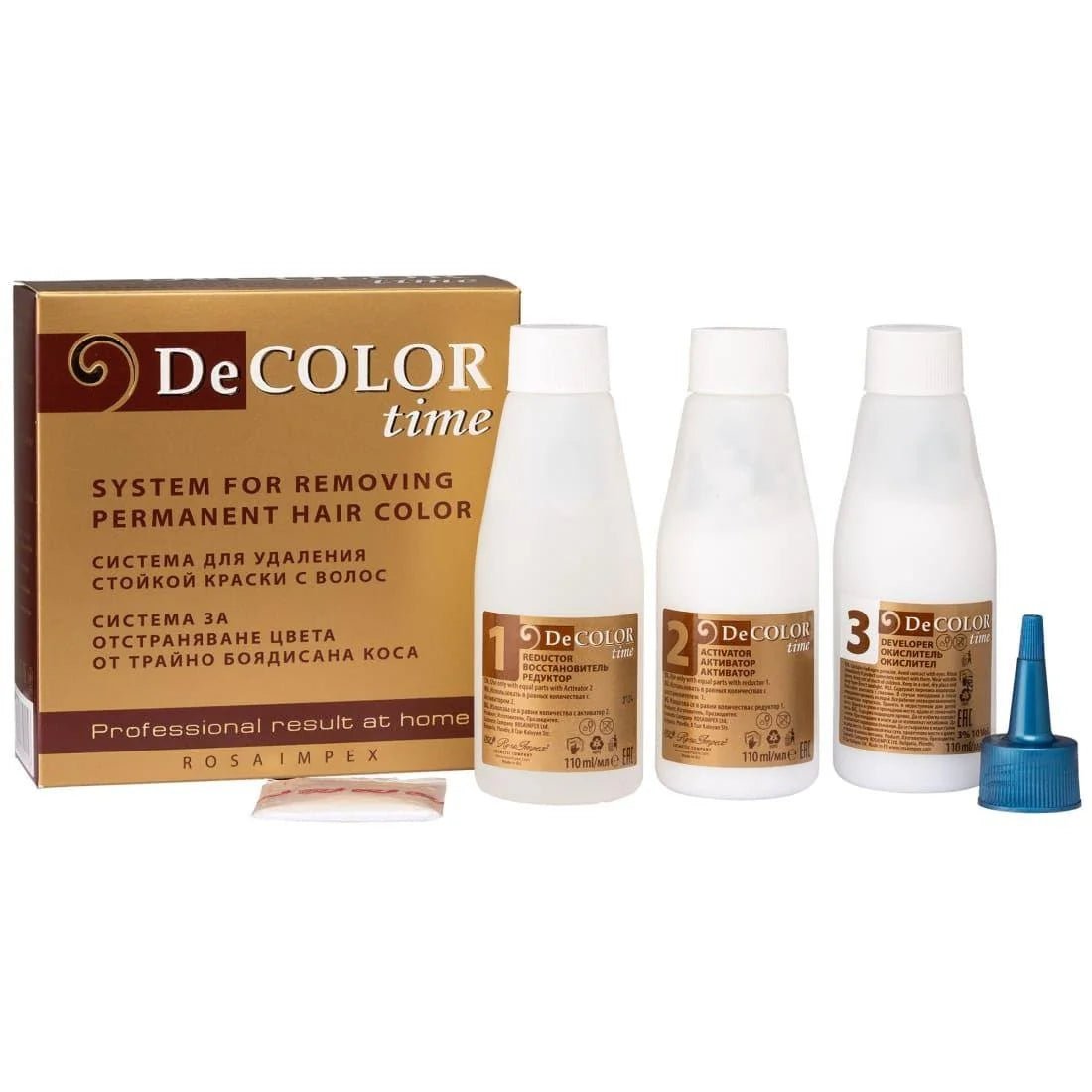 DECOLOR TIME DeCOLOR time Bleeksysteem – Verwijdert Permanente Haarverf – 330ml | MISTER33.COM