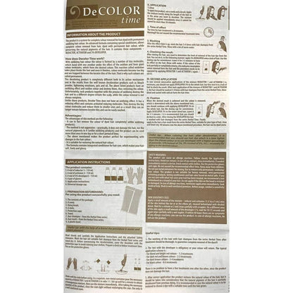 DECOLOR TIME DeCOLOR time Bleeksysteem – Verwijdert Permanente Haarverf – 330ml | MISTER33.COM