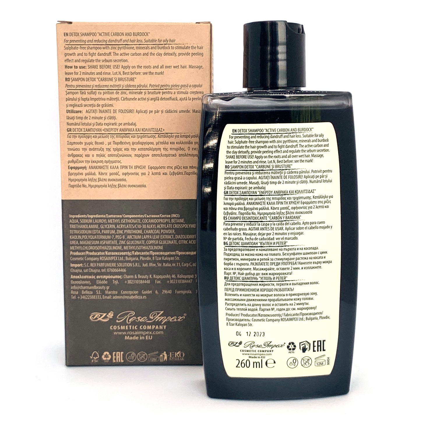 Detox Shampoo Anti-Dandruff - 260ml