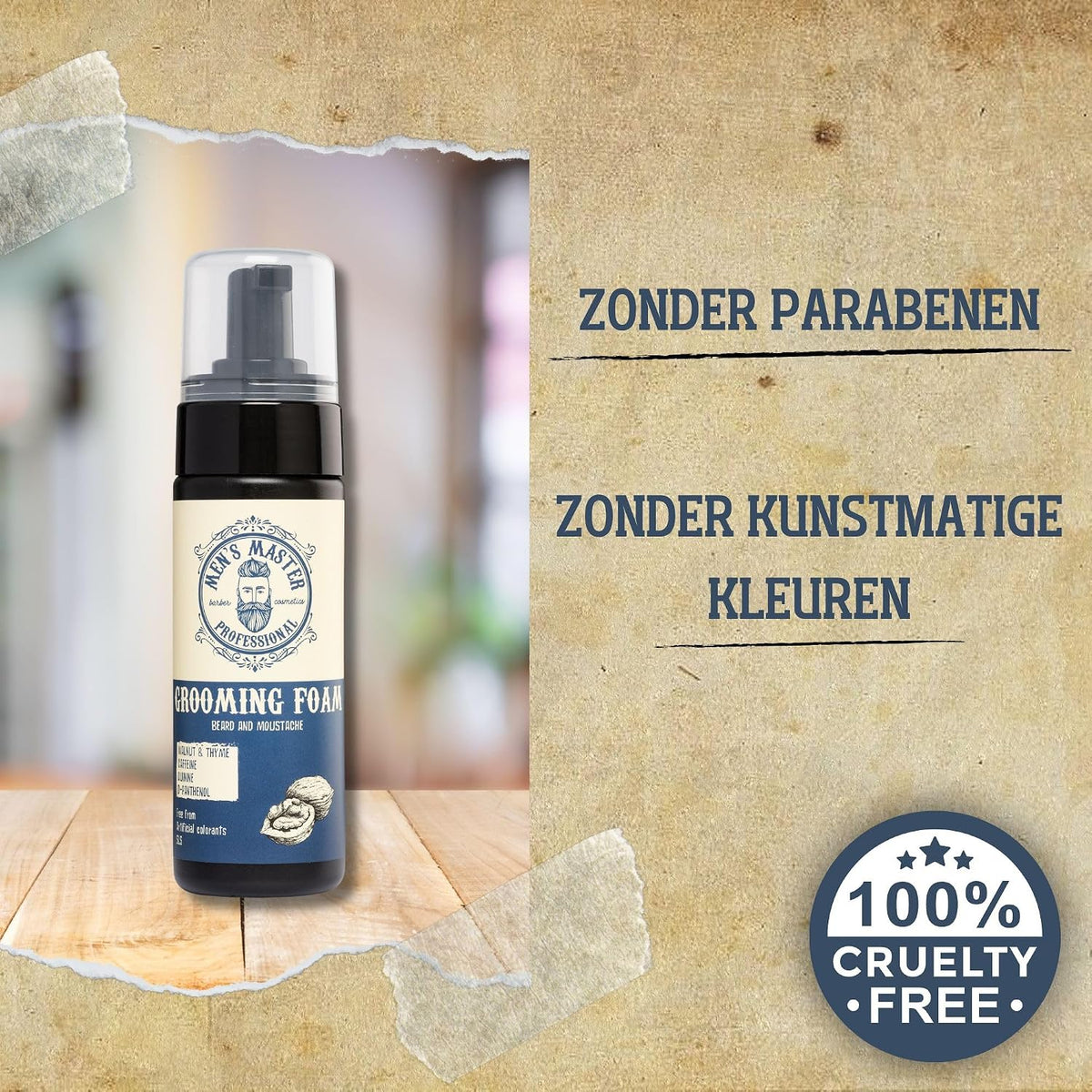 Men's Master Mousse de Toilettage pour Barbe et Moustache – 150 ml