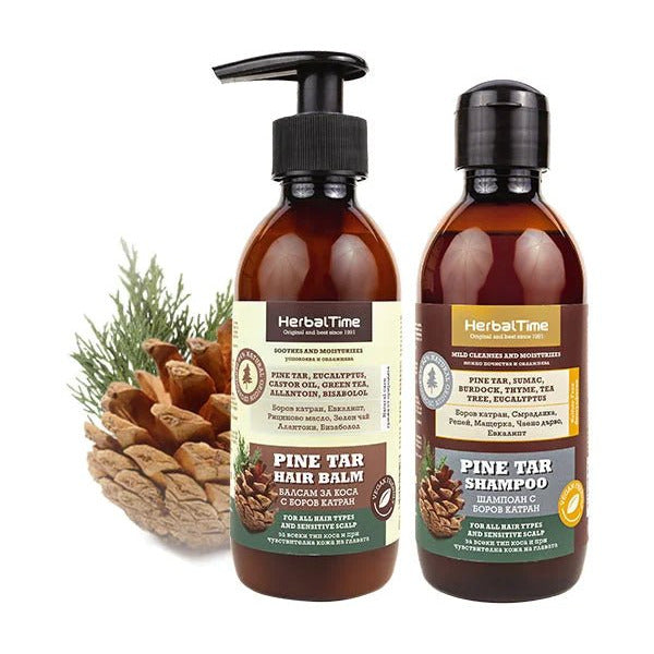 Herbal Time Dennenhars Shampoo + Haarbalsem Voordeelverpakking – 2 x 240ml