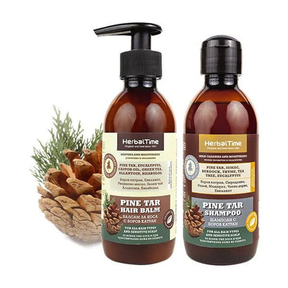 Herbal Time Dennenhars Shampoo + Haarbalsem Voordeelverpakking – 2 x 240ml