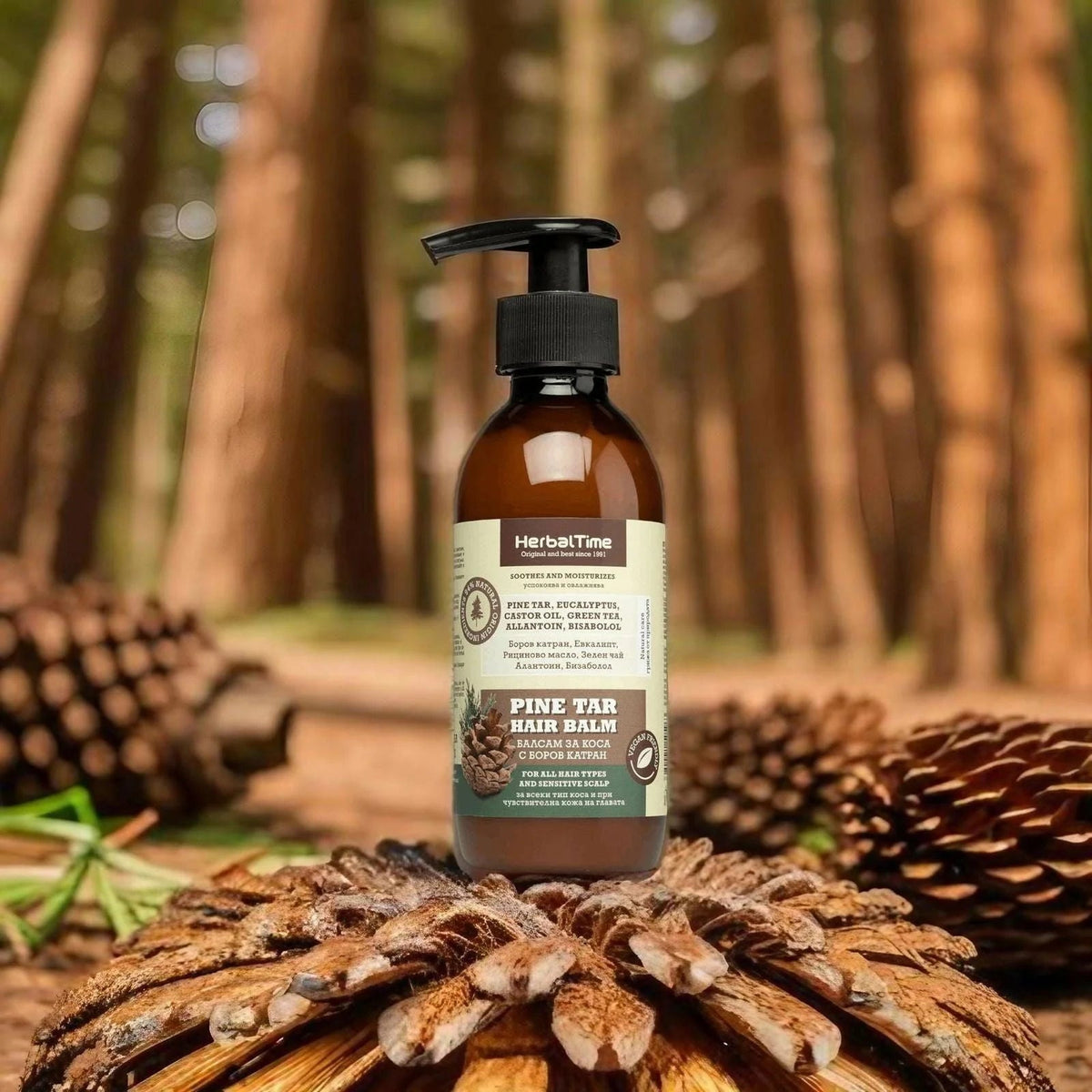 HERBAL TIME Herbal Time Dennenhars Haarbalsem – Roos en Eczeem – 240ml | MISTER33.COM