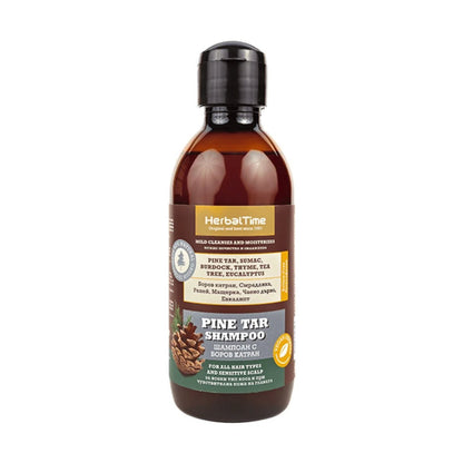 HERBAL TIME Herbal Time Dennenhars Shampoo bij Roos, Eczeem en Psoriasis – 240ml | MISTER33.COM