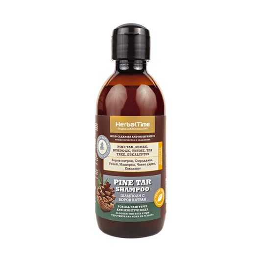 HERBAL TIME Herbal Time Dennenhars Shampoo bij Roos, Eczeem en Psoriasis – 240ml | MISTER33.COM