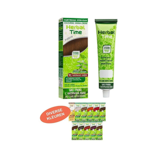 HERBAL TIME Herbal Time Henna Haarverf zonder Ammoniak/PPD/Peroxide – 75ml | MISTER33.COM