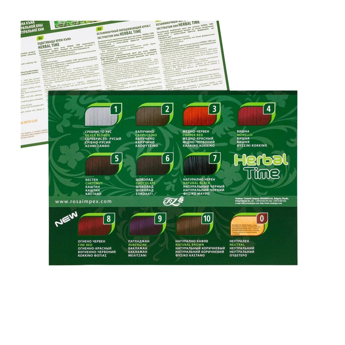 HERBAL TIME Herbal Time Henna Haarverf zonder Ammoniak/PPD/Peroxide – 75ml | MISTER33.COM