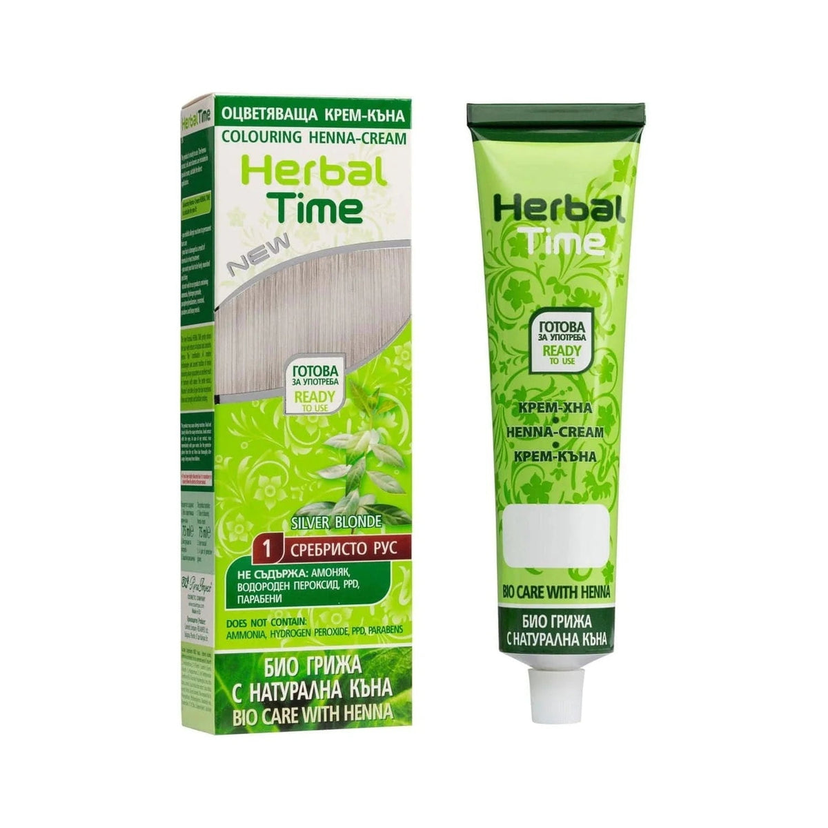 HERBAL TIME Herbal Time Henna Haarverf zonder Ammoniak/PPD/Peroxide – 75ml | MISTER33.COM