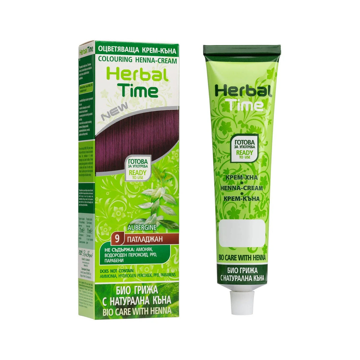 HERBAL TIME Herbal Time Henna Haarverf zonder Ammoniak/PPD/Peroxide – 75ml | MISTER33.COM
