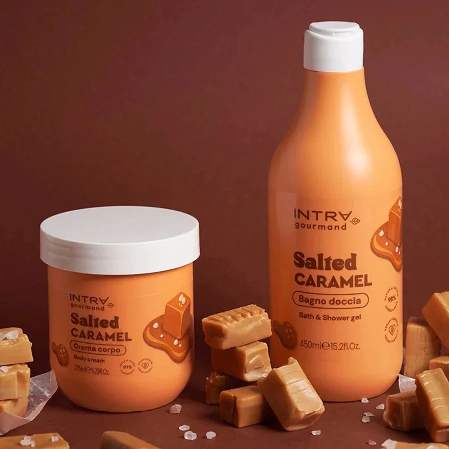 Intra Gourmand Salted Caramel Douchegel – met andere producten uit de lijn