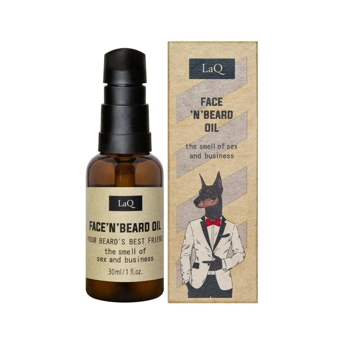 LaQ LaQ Face 'n' Beard Oil Doberman Baardolie – 30ml | MISTER33.COM