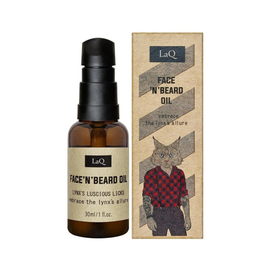 LaQ LaQ Face 'n' Beard Oil Lynx Baardolie – 30ml | MISTER33.COM