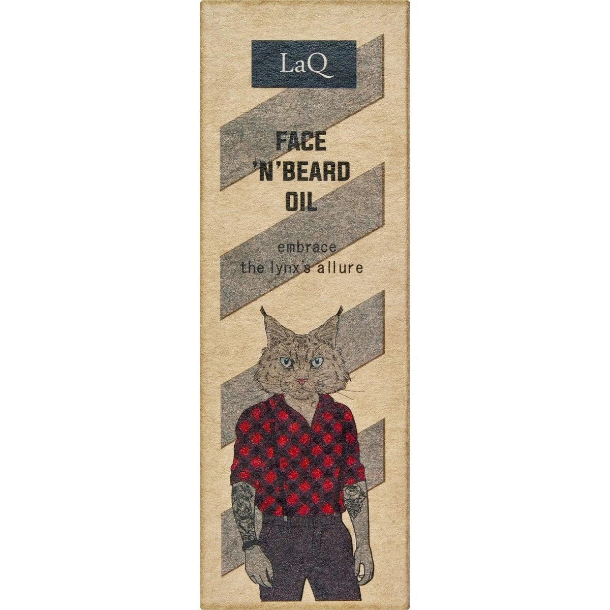 LaQ Face 'n' Beard Oil Lynx Baardolie – doosje