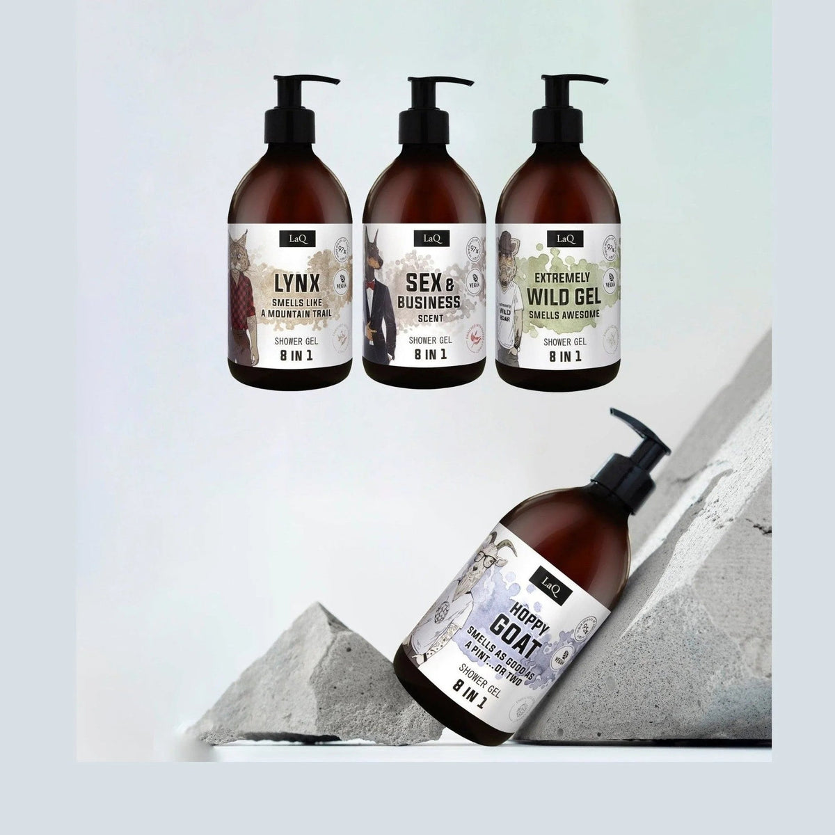 LaQ Shower Gel Wild Boar – met andere producten uit de lijn