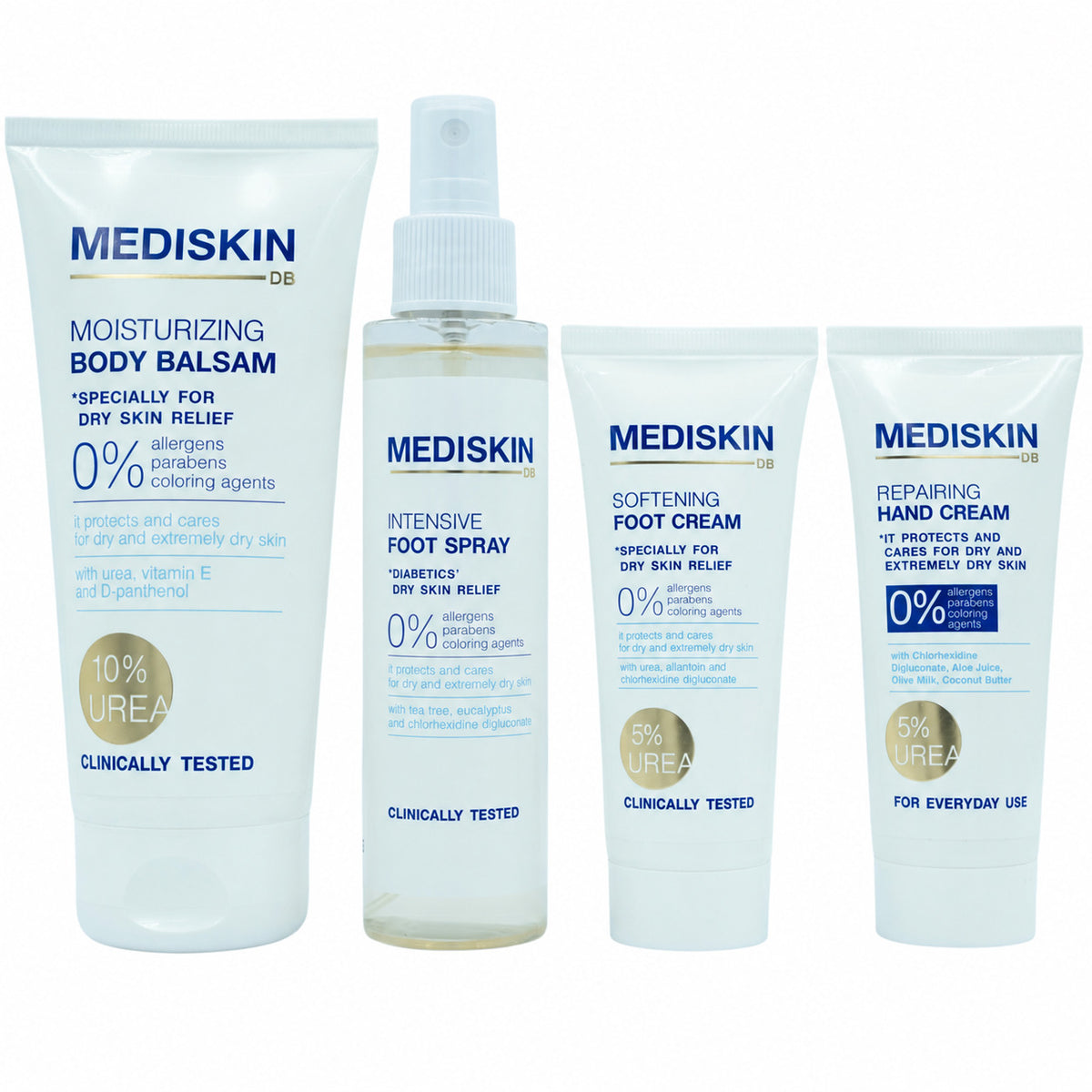 Mediskin Voetencrème Droge Voeten – met andere producten uit de lijn