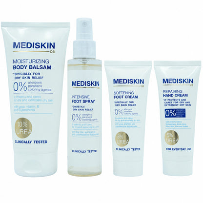 Mediskin Voetencrème Droge Voeten – met andere producten uit de lijn