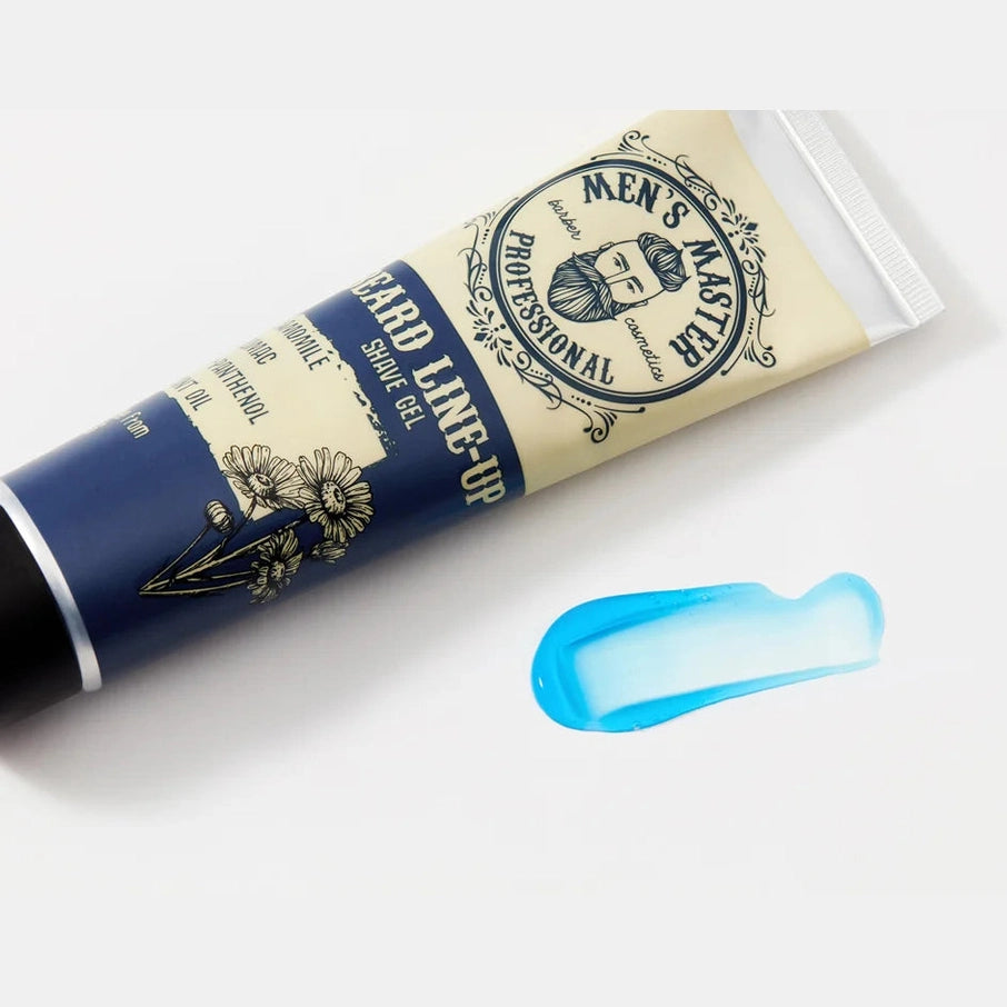 Men's Master Beard Line-up Scheergel Transparant Scheren – textuur