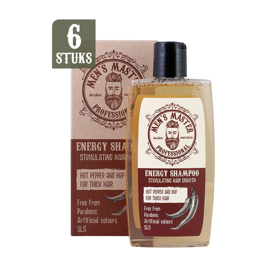 MEN'S MASTER Men's Master Energy Shampoo Mannen Voordeelverpakking – 6 x 260ml | MISTER33.COM