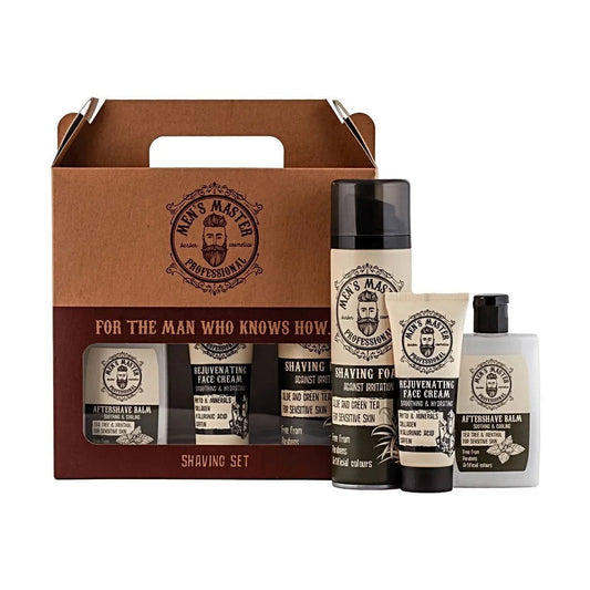 MEN'S MASTER Men's Master Giftset Shaving – Scheerschuim, Balsem, Crème – 395ml | MISTER33.COM