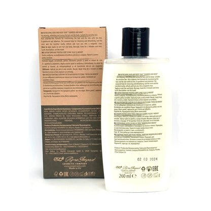 Men's Master Hydraterende Hair & Body Soap – achterkant verpakking