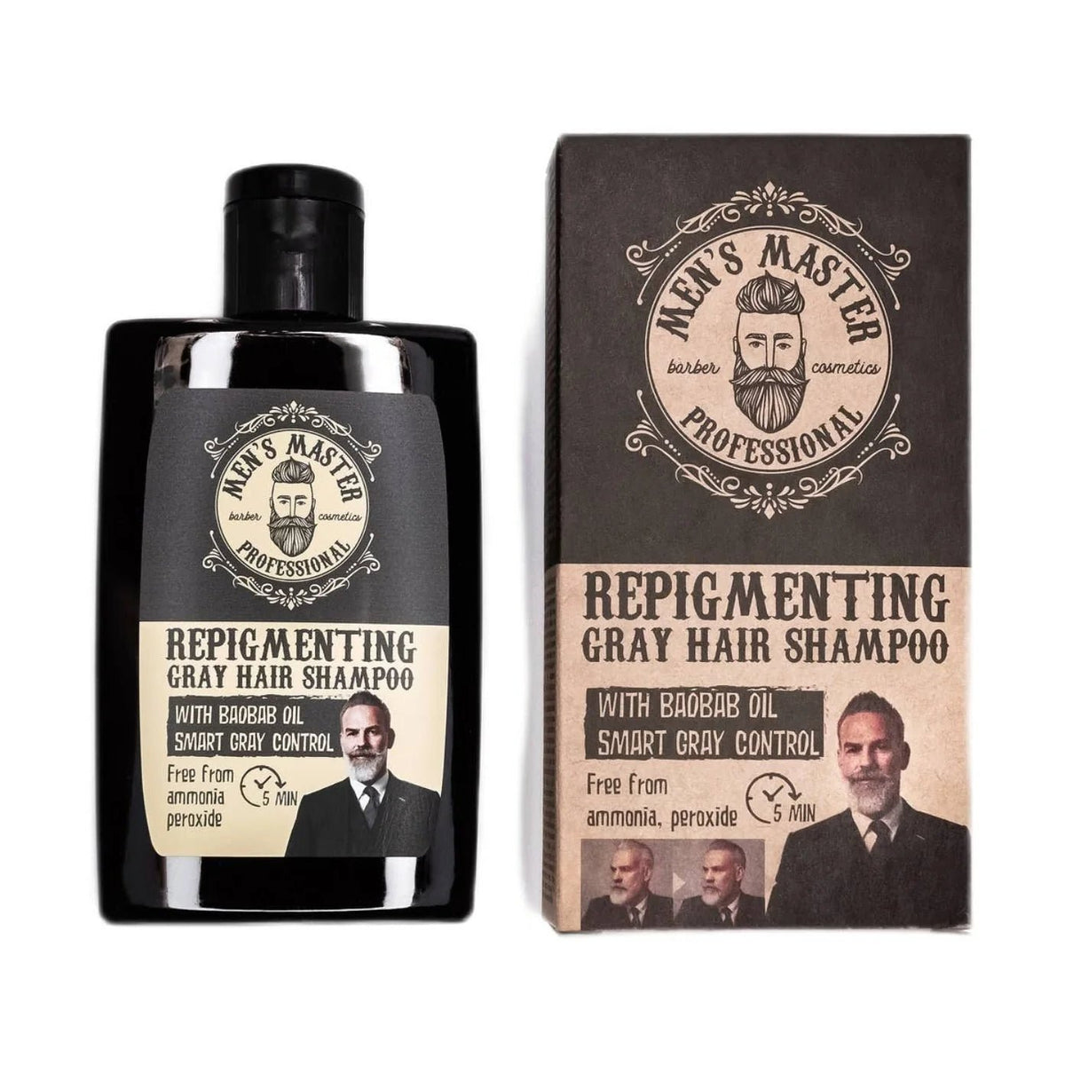 MEN'S MASTER Men's Master Repigmenting Shampoo Tegen Grijs Haar – 120ml | MISTER33.COM