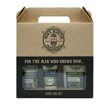 Men's Master Giftset Every Day – Deodorant, Crème, Hair & Body Soap – 485ml