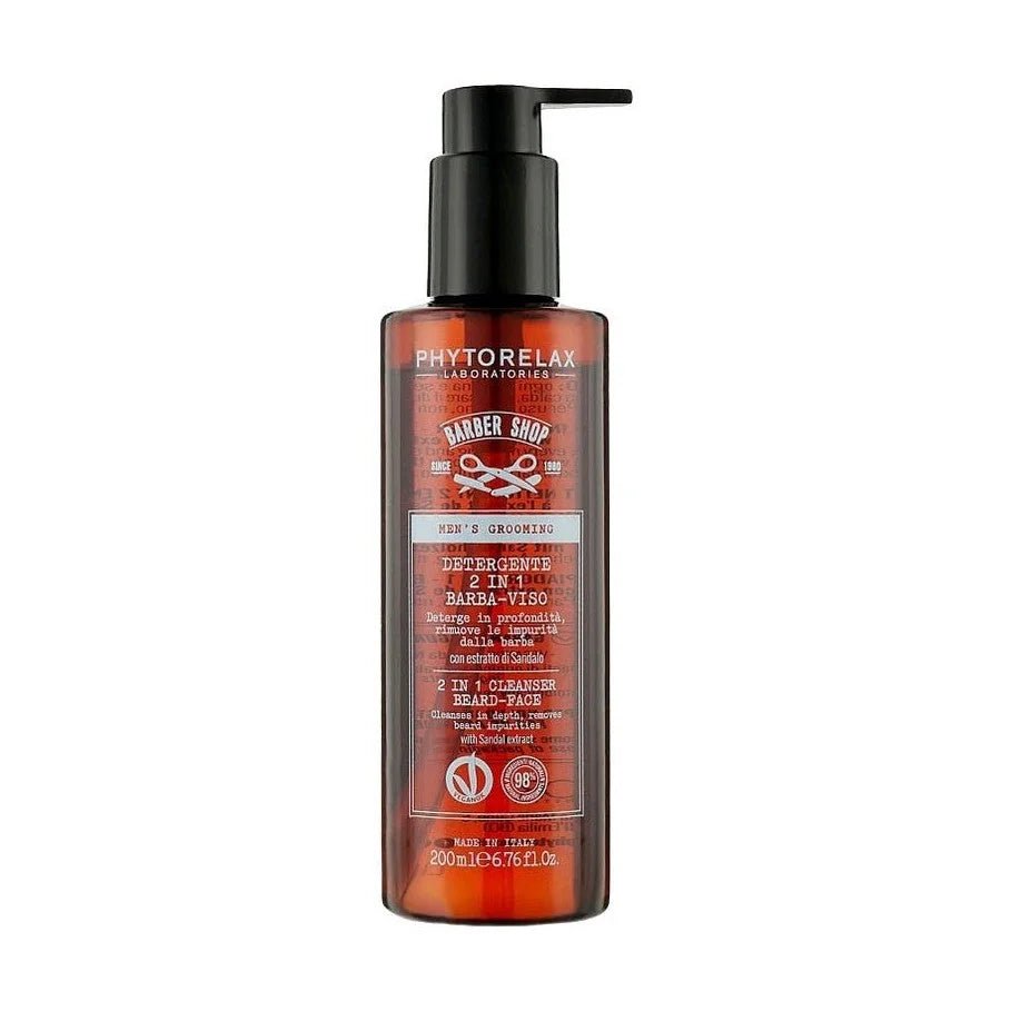 PHYTORELAX Phytorelax 2 in 1 Cleanser Reiniger voor Baard en Gezicht – 200ml | MISTER33.COM