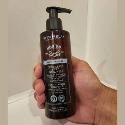 PHYTORELAX Phytorelax 2 in 1 Cleanser Reiniger voor Baard en Gezicht – 200ml | MISTER33.COM