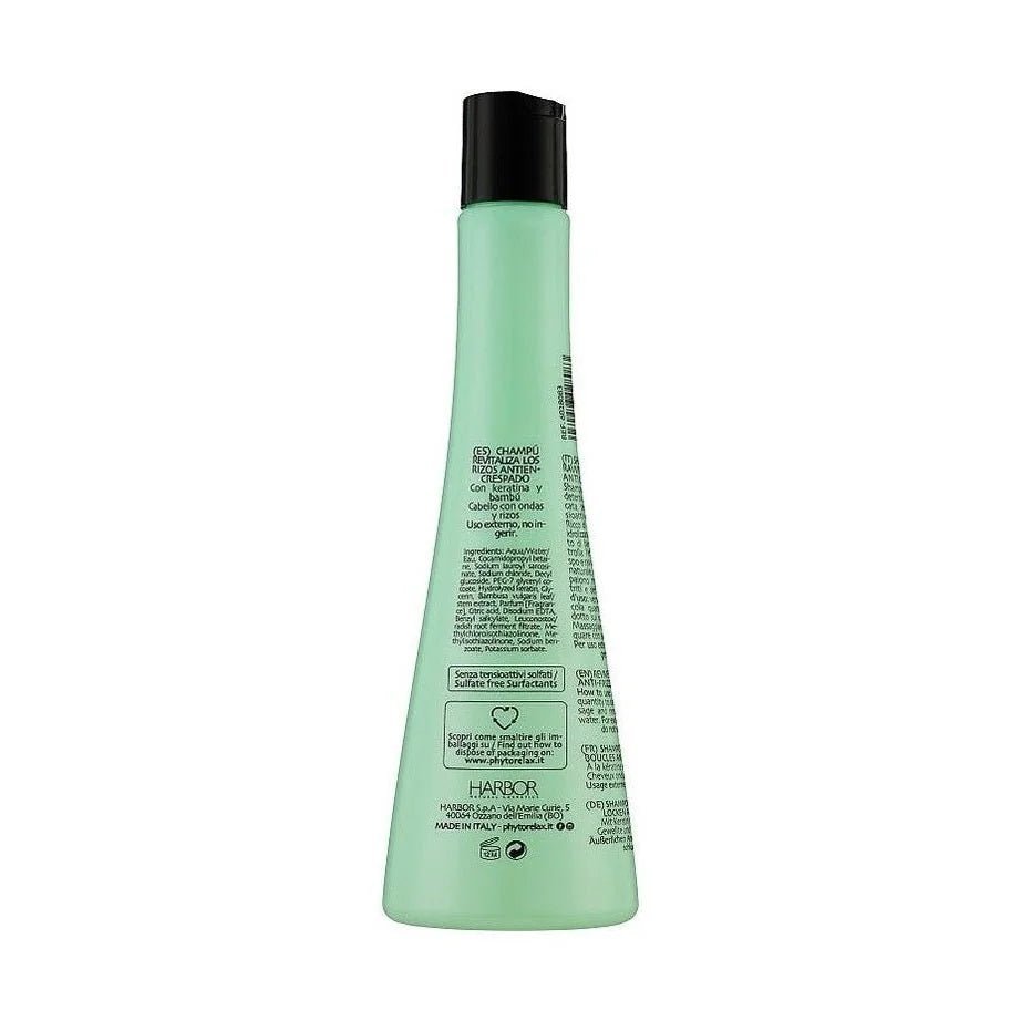 Phytorelax Curly Anti-Frizz Shampoo – achterkant verpakking